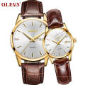6898 OLEVS Marca Pareja Reloj de pulsera de cuarzo Reloj de venta directa de fábrica de China Reloj para hombre Reloj de vestir hermoso para mujer